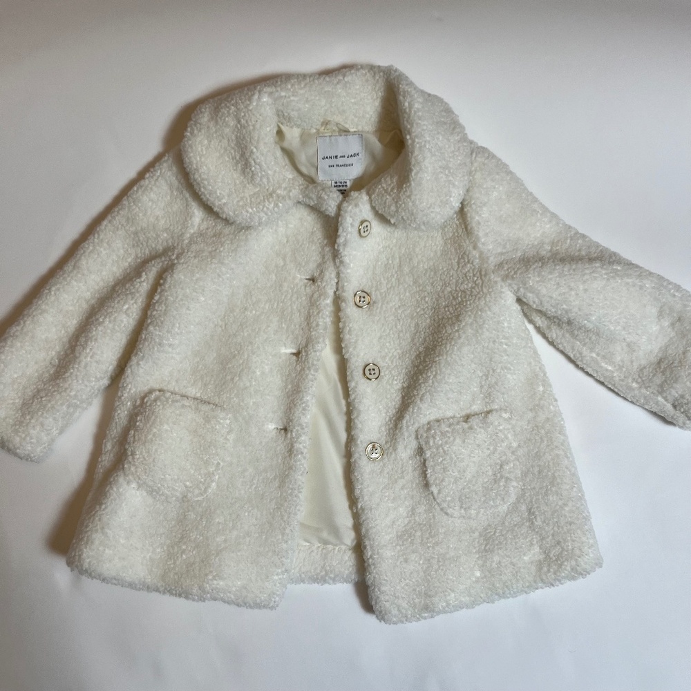 Janie and Jack 18-24M White Coat